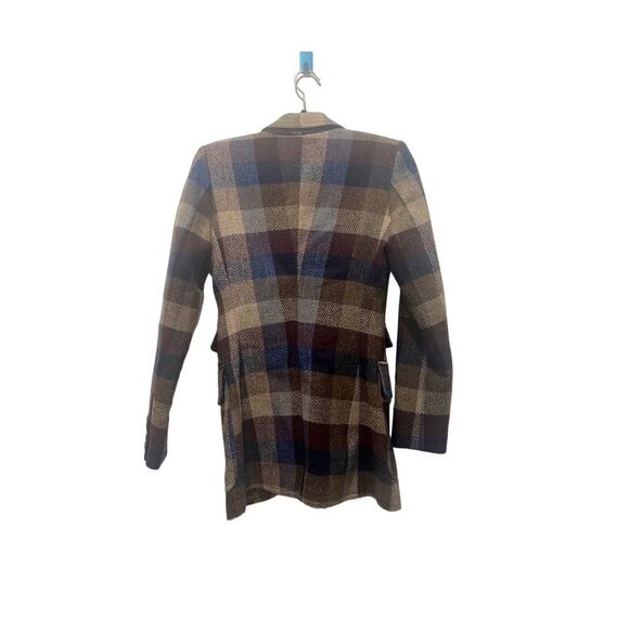smythe birkin wool blazer peri lumberjack check US2 - Picture 9 of 12